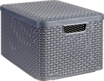 Muud v&auml;ikesed kodumasinad curver  Curver Kaste ar vaku Style L 43 6x32 6x23cm tumsi peleka 0803619308