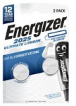 Aku Energizer  BATTERY ENERGIZER CR2025 LITHIUM 2PCS 7638900423013
