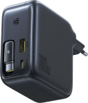Adaptrid Baseus  Sienas atrais ladetajs EnerCore CJ11 100 W USB-A + USB-C ar ievelkamu USB-C kabeli 0 8 m  melns E0120M00 (6932172695606)