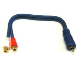 Kaabel Goobay  Goobay Linears vads RCA kontaktdaksina - 2xRCA ligzda 0.2m