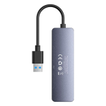 Teine toode iLike  Sakabinatajs USB-A uz USB 3.0 4 porti + USB-C barosanas ports 15 cm  peleks