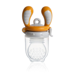 M&auml;nguasjad iLike  Jaunums! Akcija! Kidsme Food Feeder bērna ēdinā&scaron;anas ierīce cietiem produktiem (liels)  Amber  no 6 mēn. 160337AM