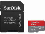 Andmekandjad SanDisk  SanDisk Ultra Light 128GB microSDHC + SD Adapter 100MB/s Class 10