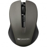 Arvutihiir Canyon  CANYON Mouse CNE-CMSW1(Wireless  Optical 800/1000/1200 dpi  4 btn  USB  power saving button)  Graphite