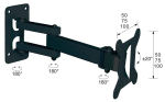 Televiisorid LIBOX  Libox ATENY LB-200  17''-32''  VESA 100x100mm  25 kg  vertical