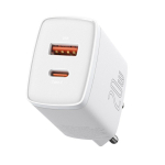 Muud kaubad Baseus  Baseus Compact fast charger USB / USB Type C 20W 3A Power Delivery Quick Charge 3.0 white (CCXJ-B02) - OUTLET