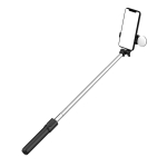 Muud kaubad Hurtel  Selfie stick WH1YXS telescopic tripod 1m with round lamp and phone holder - black - OUTLET