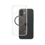 Tagakaaned CARE by PanzerGlass Case Flagship | Back protection | Apple | iPhone 16 Plus | Recycled plastic | Transparent/Black | MagSafe