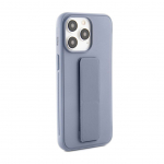 Tagakaaned iLike Apple iPhone 15 Pro Silicone Case with stand Purple