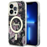 Tagakaaned Guess  Guess GUHMP14LHCFWSK iPhone 14 Pro 6.1" black/black hardcase Flower MagSafe