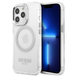 Tagakaaned Guess  Guess Metal Outline MagSafe case for iPhone 13 Pro / iPhone 13 - silver