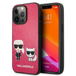 Tagakaaned Karl Lagerfeld  Karl Lagerfeld Ikonik Karl&Choupette Case for iPhone 13 Pro / iPhone 13 - Fuchsia