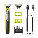 Raseerijad Philips Philips OneBlade Face + Body QP2834/23, 1x Original blade, 1x 360 blade, 5-in-1 comb (1,2,3,4,5 mm), 60 min run time/4hour charging