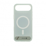 Tagakaaned Evelatus Apple iPhone 17 Air Rubber Coated MagSafe With Stand Case Silver