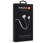 K&otilde;rvaklapid Evelatus Crystal Clear Audio headphones with 3.5 mm jack with microphone White