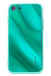 Tagakaaned Evelatus Apple iPhone 7/8 Water Ripple Full Color Electroplating Tempered Glass Green