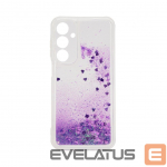 Tagakaaned iLike Samsung Galaxy A15 Silicone Case Water Glitter Purple
