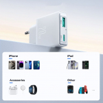 Adaptrid Joyroom  Joyroom JR-TCF14 20W USB-A USB-C Super Slim Wall Charger - White