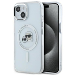 Muu telefoni lisavarustus Karl Lagerfeld Karl Lagerfeld KLHMP14SHLSKCH iPhone 14 6.1" white/white hardcase IML Metal Karl&Choupette Head MagSafe