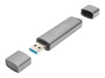 Muu arvutitarvik Digitus Dual Card Reader Hub USB-C / USB 3.0, OTG