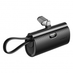 V&auml;line aku Forcell  Powerbank Forcell F-Energy Power Plug F5K3 PD 20W 5000 mAh with built-in connector USB C black
