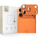 Kaitseklaasid Tech-Protect Apple IPHONE 17 PRO MAX APARATU TECH-PROTECT CAMFULL FIT Cosmic Orange