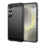 Tagakaaned Hurtel Carbon Case Flexible Silicone for Xiaomi Poco F7 Pro - Black