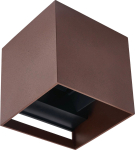 Teine toode led line lite Sieninis lauko sviestuvas CUBE 2x3W 4000K reguluojamo izglitibas kampo corten spalvos 221635 (5905378221635)