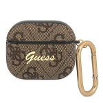 Tagakaaned Guess  Guess GUA34GSMW AirPods 3 cover brązowy/brown 4G Script Metal Collection