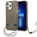 Tagakaaned Guess  Guess GUHCP13LHTSGSK iPhone 13 Pro / 13 6.1" black/black hardcase Translucent Stap