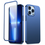 Tagakaaned Joyroom  Joyroom 360 Full Case front and back cover for iPhone 13 Pro Max + tempered glass screen protector blue (JR-BP928 blue)