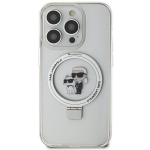 Tagakaaned Karl Lagerfeld  Karl Lagerfeld KLHMN61HMRSKCH iPhone 11 / Xr 6.1" white/white hardcase Ring Stand Karl&Choupette MagSafe
