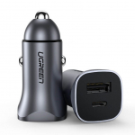 Autolaadijad Ugreen CD130 USB-A / USB-C 30W Car Charger Grey