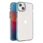 Tagakaaned Hurtel  Spring Case case for iPhone 14 Plus silicone cover with frame light blue