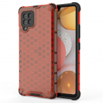 Tagakaaned Hurtel  Honeycomb Case armor cover with TPU Bumper for Samsung Galaxy A42 5G red