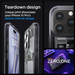 Muud kaubad Spigen Spigen Ultra Hybrid Mag Case with MagSafe for iPhone 15 Pro - Dark Gray (Zero One Pattern)