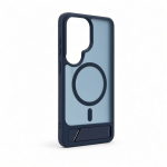 Tagakaaned Evelatus Samsung Galaxy S26 Ultra Rubber Coated MagSafe With Stand Case Navy Blue