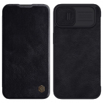 Tagakaaned Nillkin  Nillkin Qin Leather Pro Case iPhone 14 Plus Camera Cover Holster Cover Flip Case Black