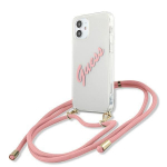 Tagakaaned Guess  Guess GUHCP12SCRTVSPI iPhone 12 mini 5.4" pink/pink hardcase Script Vintage