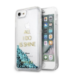 Tagakaaned Guess  Guess GUHCP7GLUQBL iPhone 6/7/8 /SE 2020 / SE 2022 blue/blue hard case Liquid Glitter Party