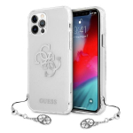 Tagakaaned Guess  Guess GUHCP12LKS4GSI iPhone 12 Pro Max 6.7" Transparent hardcase 4G Silver Charms Collection