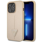 Tagakaaned Guess  Guess GUHCP14XPSATLE iPhone 14 Pro Max 6,7 "beige / beige hardcase SaffianoTriangle Logo