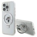 Tagakaaned Karl Lagerfeld  Karl Lagerfeld KLHMP14LHMRSKCH iPhone 14 Pro 6.1" white/white hardcase Ring Stand Karl&Choupette MagSafe