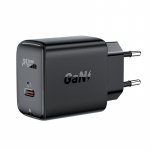 Adaptrid Acefast  Acefast GaN USB Type-C 30W charger, PD, QC 3.0, AFC, FCP black (A21 black)