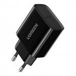 Adaptrid Ugreen USB wall charger Type C 20W Power Delivery black (10191) Black