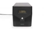 Serverid Digitus Line-Interactive UPS DN-170074, 1000VA, 600W, 2x 12V/7Ah battery, 4x CEE 7/7 outlet, 2x RJ45, 1x USB 2.0 type B, 1x RS232, LCD, Simulated Sine Wave, 338x150x162mm, 7.8kg