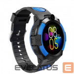 Nutikell iWear LT32 Durable 4G Sim GPS Tracking IP67 Kids Watch & Phone Call with Chat Camera Black Blue