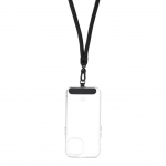 Nutikas seade OEM  SWING (8mm) Phone lanyard, Phone pendant with adjustable length / cord length 165cm (max 82.5cm in the loop) / on the shoulder or neck - black