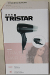 Tervishoid Tristar SALE OUT. HD-2460 | Travel Hair Dryer | HD-2460 | 1200 W | Number of temperature settings 2 | Black | DAMAGED PACKAGING | Warranty 24 month(s)
