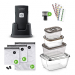 Vaakumpakendamismasin Caso Caso Professional Hand Vacuum Sealer with Accessories Vacu OneTouch Pro Set Power 20 W Black